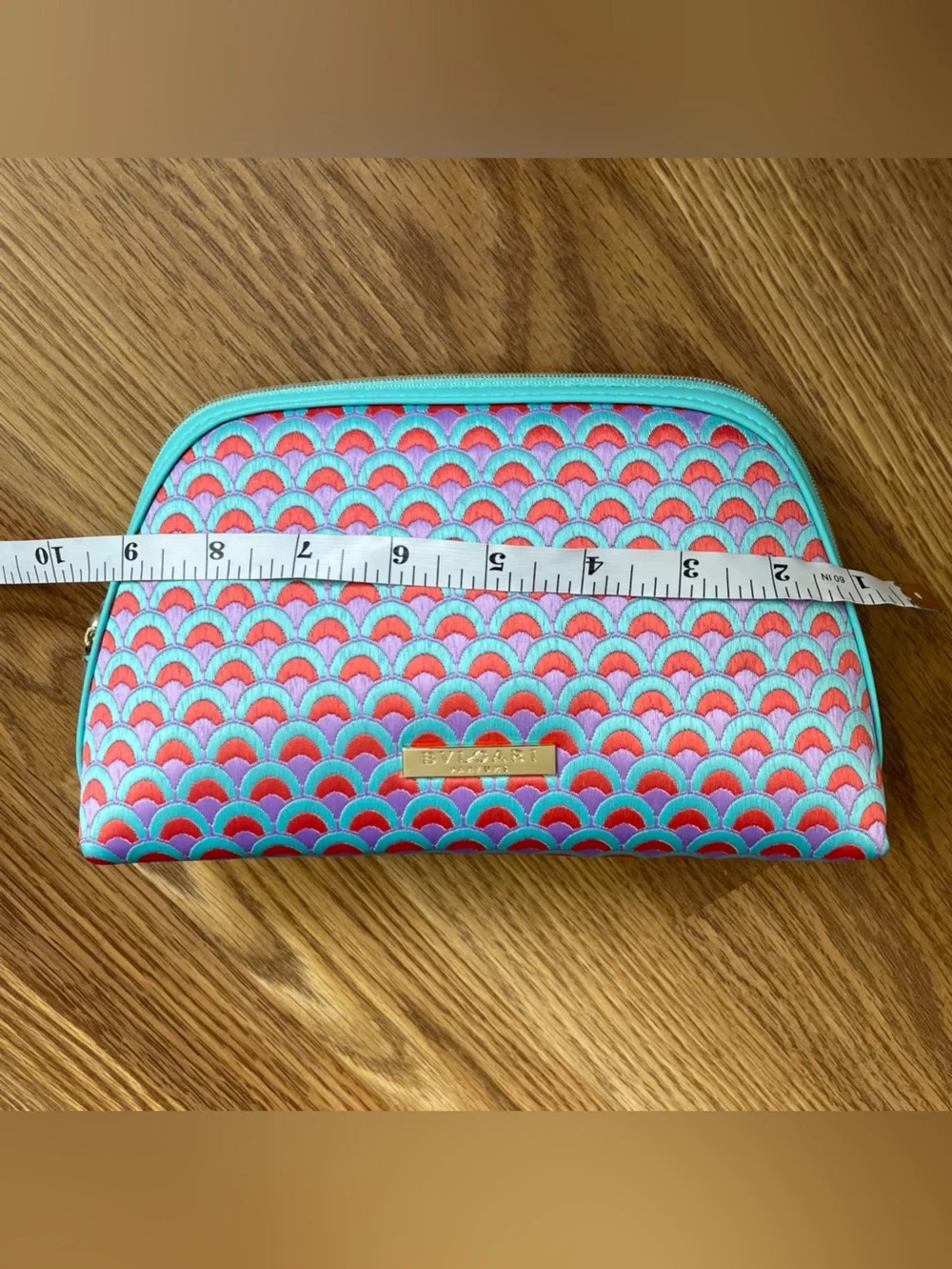 Bvlgari Parfums Elegant Pouch Makeup Bag Clutch Novelty New
